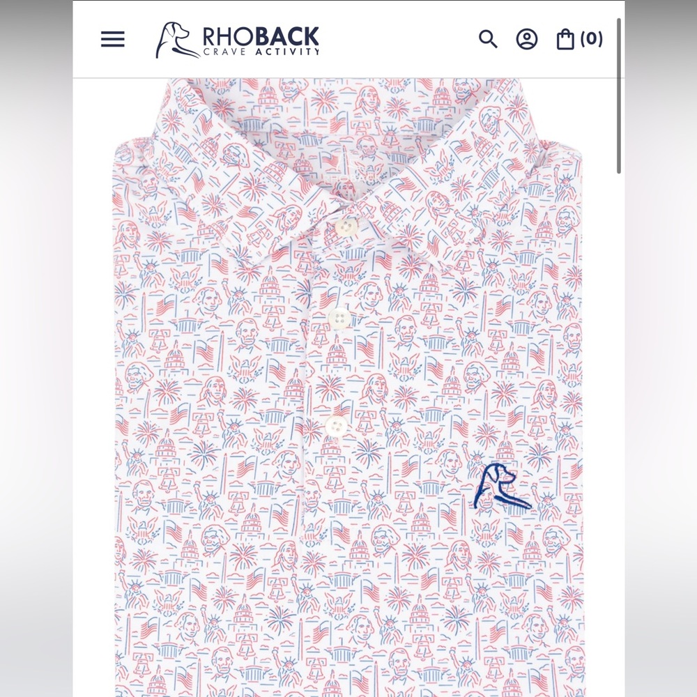 Rhoback American Icon Golf Polo